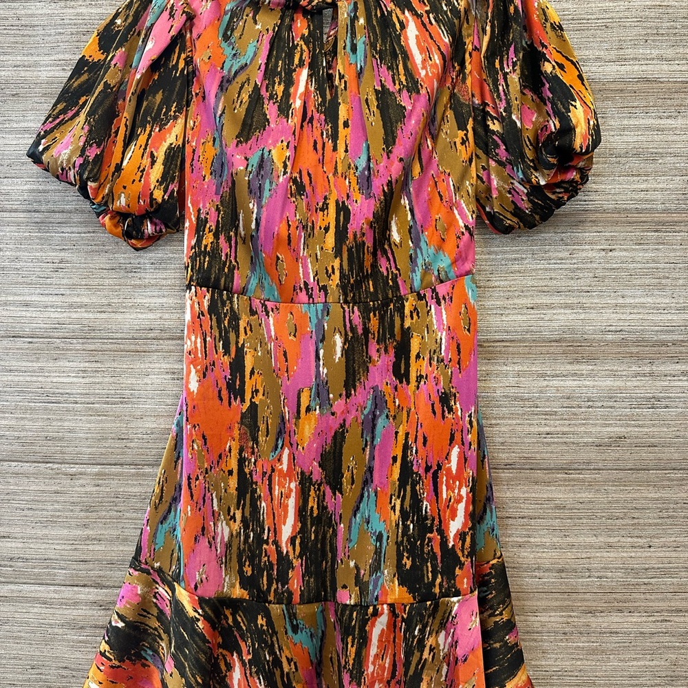 THML Multicolor Abstract Mini Dress